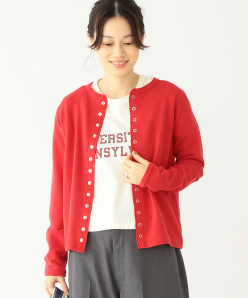 BEAMS BOY(ビームスボーイ)の「BEAMS BOY / リング ドット カーディガン(カーディガン/ボレロ・レディース・ブラック/レッド/グリーン/ロイヤルブルー・1/2)」の18枚目の写真