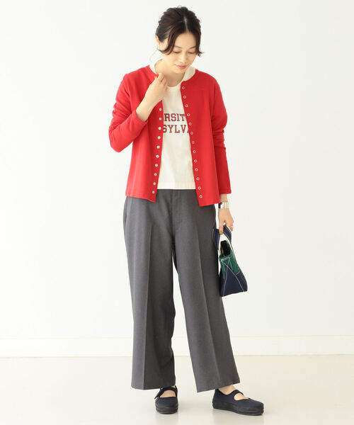 BEAMS BOY(ビームスボーイ)の「BEAMS BOY / リング ドット カーディガン(カーディガン/ボレロ・レディース・ブラック/レッド/グリーン/ロイヤルブルー・1/2)」の15枚目の写真