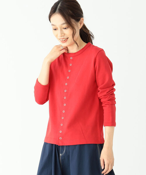 BEAMS BOY(ビームスボーイ)の「BEAMS BOY / リング ドット カーディガン(カーディガン/ボレロ・レディース・ブラック/レッド/グリーン/ロイヤルブルー・1/2)」の9枚目の写真