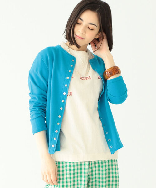 BEAMS BOY(ビームスボーイ)の「BEAMS BOY / リング ドット カーディガン(カーディガン/ボレロ・レディース・ブラック/レッド/グリーン/ロイヤルブルー・1/2)」の10枚目の写真