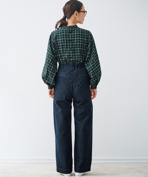 and myera（アンド マイラ）の「ａｎｄ　ｍｙｅｒａハイネックチェックブラウス（シャツ/ブラウス・レディース・グリーン系その他・X-LARGE/MEDIUM/LARGE/SMALL）」の6枚目の写真