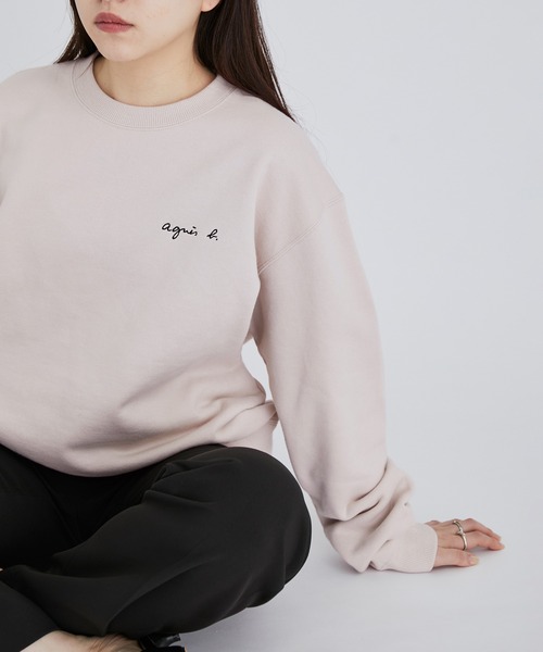 agnes b.（アニエスベー）の「【agnes b. pour ADAM ET ROPE'】SWEAT（スウェット・レディース・ブルー/ベージュ/ライトグレー/ブラック・S）」の4枚目の写真