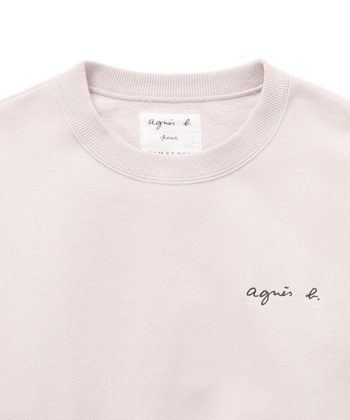 agnes b.（アニエスベー）の「【agnes b. pour ADAM ET ROPE'】SWEAT（スウェット・レディース・ブルー/ベージュ/ライトグレー/ブラック・S）」の8枚目の写真