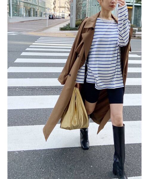 Ungrid(アングリッド)の「ルーズトレンチコート(トレンチコート・レディース・ベージュ/キャメル・SMALL/MEDIUM)」の13枚目の写真