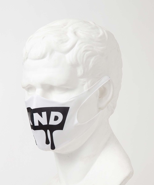 GUACAMOLE（ガカモレ）の「GUACAMOLE LAND by MILK BOY (DRIPLOGO)（マスク・メンズ・ホワイト×ブラック・FREE）」の2枚目の写真