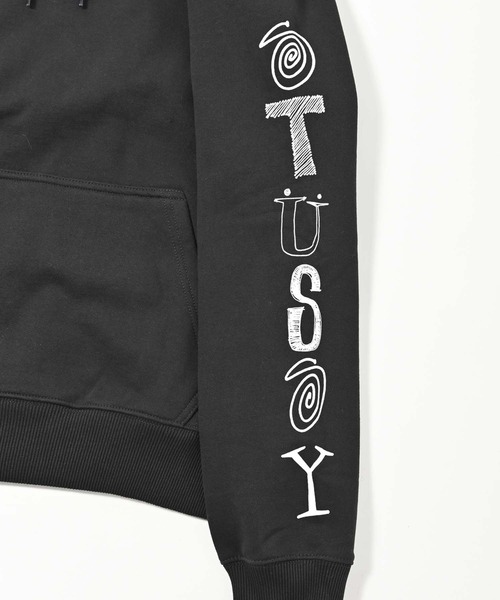 STUSSY（ステューシー）の「STUSSY (ステューシー)  RANSOM ロゴ長袖プルオーバーパーカー（パーカー・メンズ・ブラック・M/L/XL）」の8枚目の写真