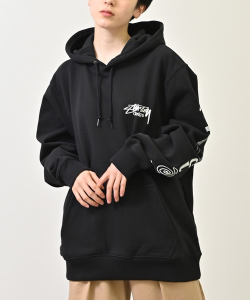 STUSSY（ステューシー）の「STUSSY (ステューシー)  RANSOM ロゴ長袖プルオーバーパーカー（パーカー・メンズ・ブラック・M/L/XL）」の11枚目の写真