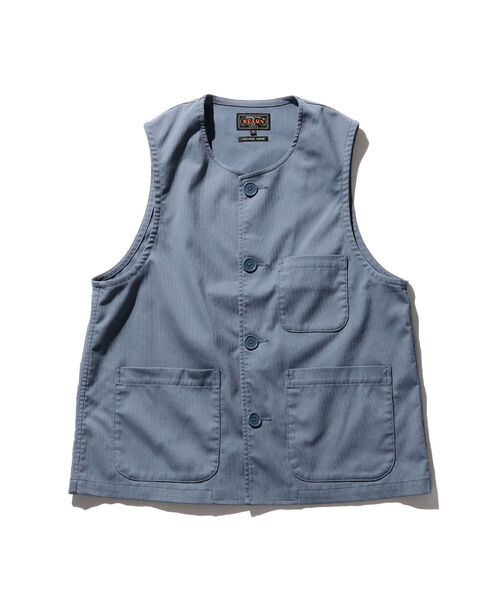BEAMS PLUS（ビームスプラス）の「BEAMS PLUS / ワーク ベスト（ベスト・メンズ・ブラウン/サックスブルー/ナチュラル・SMALL/MEDIUM/LARGE/X-LARGE）」の3枚目の写真