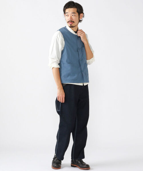 BEAMS PLUS（ビームスプラス）の「BEAMS PLUS / ワーク ベスト（ベスト・メンズ・ブラウン/サックスブルー/ナチュラル・SMALL/MEDIUM/LARGE/X-LARGE）」の11枚目の写真