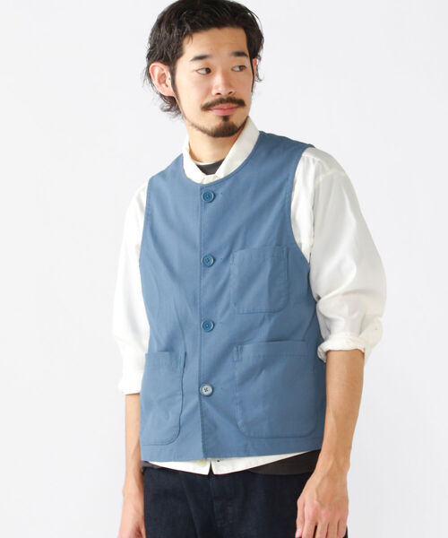 BEAMS PLUS（ビームスプラス）の「BEAMS PLUS / ワーク ベスト（ベスト・メンズ・ブラウン/サックスブルー/ナチュラル・SMALL/MEDIUM/LARGE/X-LARGE）」の19枚目の写真
