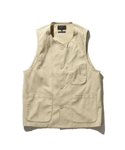BEAMS PLUS（ビームスプラス）の「BEAMS PLUS / ワーク ベスト（ベスト・メンズ・ブラウン/サックスブルー/ナチュラル・SMALL/MEDIUM/LARGE/X-LARGE）」の20枚目の写真