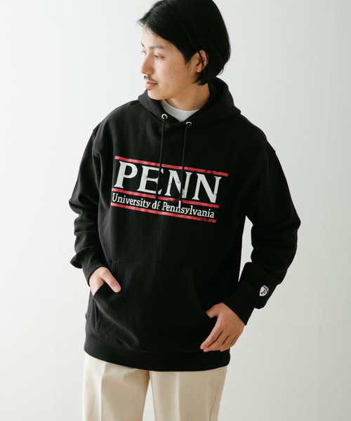 ITEMS URBANRESEARCH(アイテムズ アーバンリサーチ)の「PENNSYLVANIA ロゴパーカー(パーカー・メンズ・ブラック/グレー/オフホワイト・MEDIUM/LARGE)」の1枚目の写真