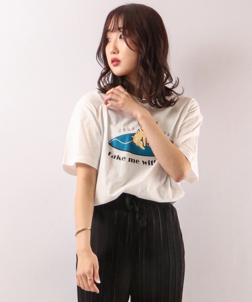 FUNALIVE(ファンアライブ)の「ブルドッグデザイン半袖Tシャツ(Tシャツ/カットソー・メンズ・ホワイト/ベージュ/ブルーグリーン/ホワイト系その他/ブルー系その他/ホワイト系その他2/ピンク/ネイビー・S/M/L)」の11枚目の写真