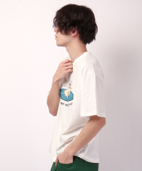 FUNALIVE(ファンアライブ)の「ブルドッグデザイン半袖Tシャツ(Tシャツ/カットソー・メンズ・ホワイト/ベージュ/ブルーグリーン/ホワイト系その他/ブルー系その他/ホワイト系その他2/ピンク/ネイビー・S/M/L)」の18枚目の写真