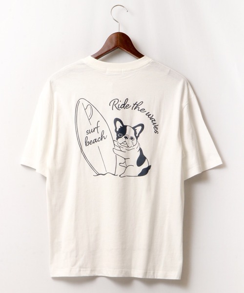 FUNALIVE(ファンアライブ)の「ブルドッグデザイン半袖Tシャツ(Tシャツ/カットソー・メンズ・ホワイト/ベージュ/ブルーグリーン/ホワイト系その他/ブルー系その他/ホワイト系その他2/ピンク/ネイビー・S/M/L)」の22枚目の写真