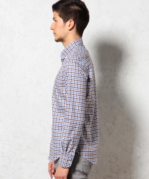 green label relaxing(グリーンレーベルリラクシング)の「□P/OX GIZA G/CLB CHK BD シャツ◆(シャツ/ブラウス・メンズ・ブラウン/レッド/ターコイズブルー・SMALL/MEDIUM/X-LARGE/LARGE/X-SMALL)」の12枚目の写真