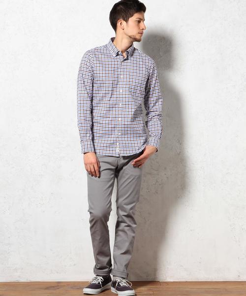 green label relaxing(グリーンレーベルリラクシング)の「□P/OX GIZA G/CLB CHK BD シャツ◆(シャツ/ブラウス・メンズ・ブラウン/レッド/ターコイズブルー・SMALL/MEDIUM/X-LARGE/LARGE/X-SMALL)」の13枚目の写真