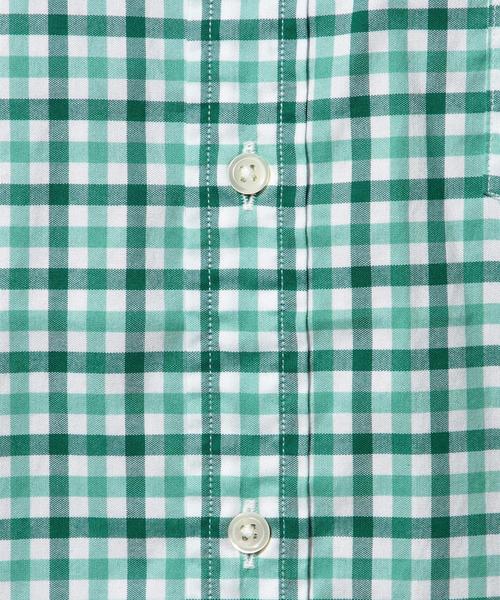 green label relaxing(グリーンレーベルリラクシング)の「□P/OX GIZA G/CLB CHK BD シャツ◆(シャツ/ブラウス・メンズ・ブラウン/レッド/ターコイズブルー・SMALL/MEDIUM/X-LARGE/LARGE/X-SMALL)」の9枚目の写真
