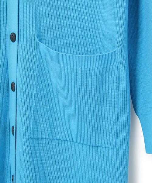 ADAM ET ROPE'（アダムエロペ）の「【サステナブル】エコベロビスチェ付きロングカーディガン（カーディガン/ボレロ・レディース・ブラック/サックスブルー・FREE）」の16枚目の写真