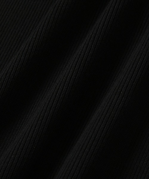 ADAM ET ROPE'（アダムエロペ）の「【サステナブル】エコベロビスチェ付きロングカーディガン（カーディガン/ボレロ・レディース・ブラック/サックスブルー・FREE）」の5枚目の写真