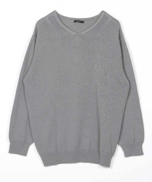 G.O.C（ジーオーシー）の「甘編みVネックニット（ニット/セーター・メンズ・ホワイト/ブラック/グレー・MEDIUM/LARGE）」の10枚目の写真