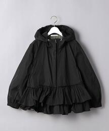 【美品/完売】マリリンムーン　ティアードフリルヘムブルゾン　ダブルジップ　黒 Marilyn Moon（マリリンムーン）の「＜Marilyn Moon（マリリン