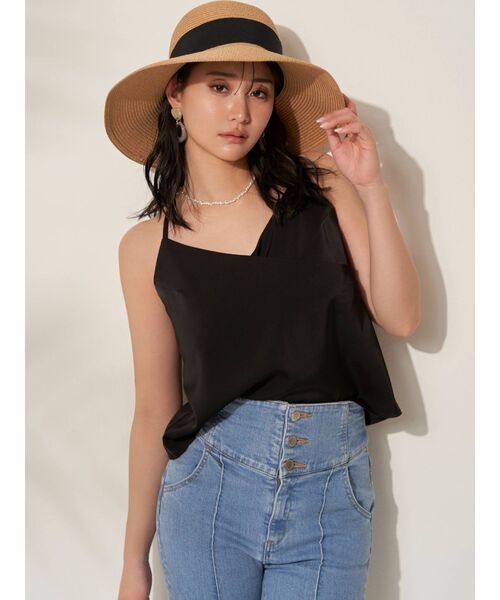 RESEXXY（リゼクシー）の「リボンデザインキャペリンハット（ハット・レディース・ブラック/ブラウン・FREE）」の5枚目の写真