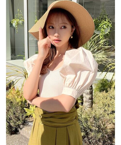 RESEXXY（リゼクシー）の「リボンデザインキャペリンハット（ハット・レディース・ブラック/ブラウン・FREE）」の11枚目の写真