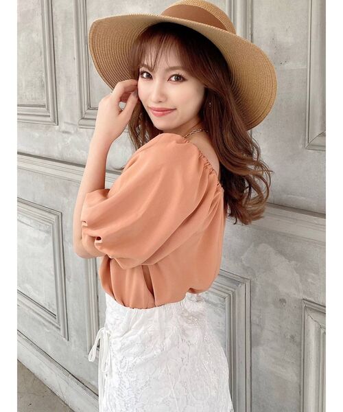 RESEXXY（リゼクシー）の「リボンデザインキャペリンハット（ハット・レディース・ブラック/ブラウン・FREE）」の20枚目の写真