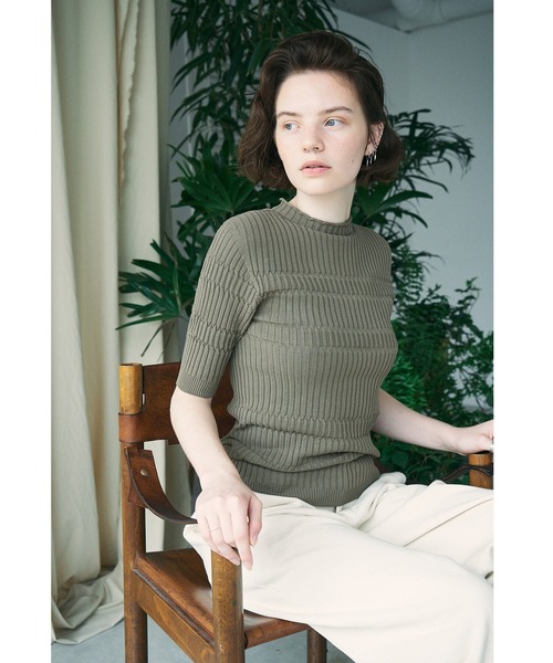 unfil  - unfil アンフィル 17AW ボトルネックリブニットセーター unfil アンフィル 17AW ボトルネックリブニットセーター - メルカリ