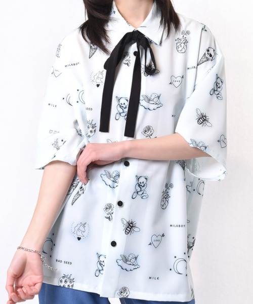 MILKBOY(ミルクボーイ)の「TATTOO SHIRTS(シャツ/ブラウス MILKBOY(ミルクボーイ)の「TATTOO SHIRTS(シャツ/ブラウス