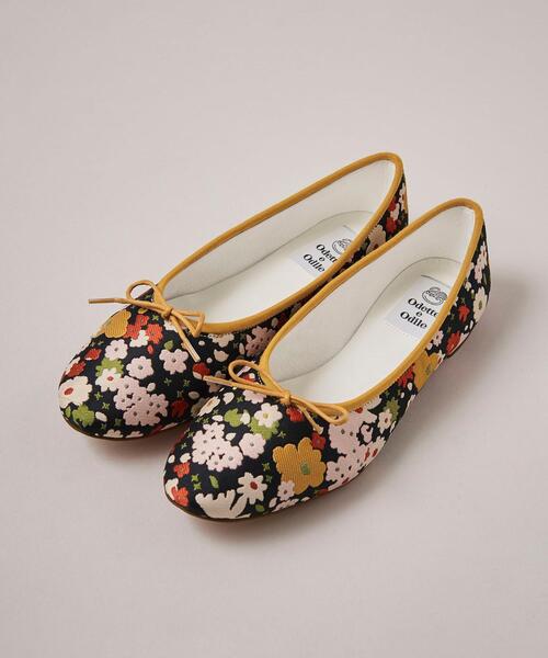【オーダー】ディープバレリーナフラット（ボディカラー：花柄）