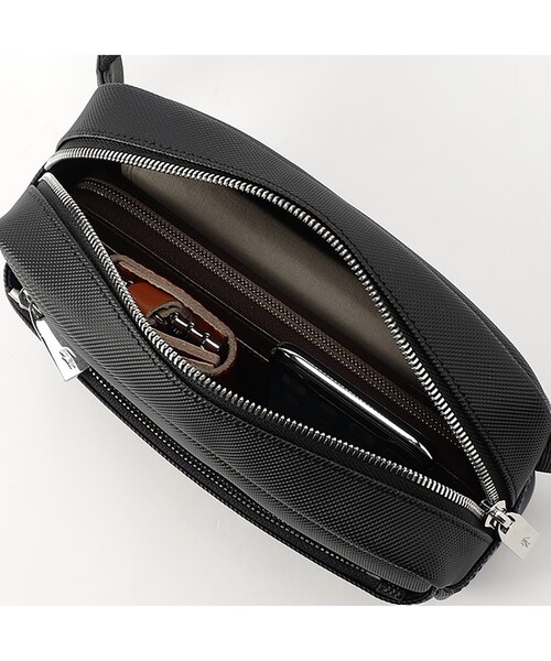 LACOSTE（ラコステ）の「メンズクラシック ピケリポーターバッグ（ショルダーバッグ・メンズ・ネイビー/ブラック・FREE）」の12枚目の写真