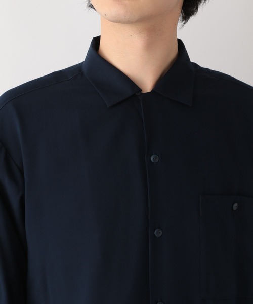 GLOBAL WORK（グローバルワーク）の「快適リラックスシャツ/255743（シャツ/ブラウス・メンズ・ネイビー/ベージュ/ライトグレー/グレー・SMALL/MEDIUM/LARGE/X-LARGE）」の16枚目の写真