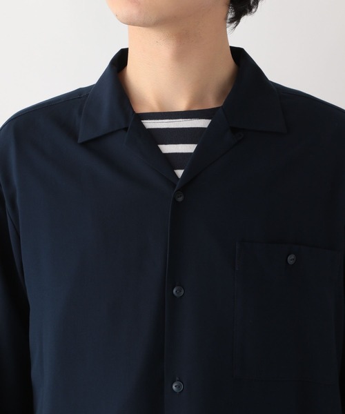 GLOBAL WORK（グローバルワーク）の「快適リラックスシャツ/255743（シャツ/ブラウス・メンズ・ネイビー/ベージュ/ライトグレー/グレー・SMALL/MEDIUM/LARGE/X-LARGE）」の17枚目の写真