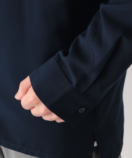 GLOBAL WORK（グローバルワーク）の「快適リラックスシャツ/255743（シャツ/ブラウス・メンズ・ネイビー/ベージュ/ライトグレー/グレー・SMALL/MEDIUM/LARGE/X-LARGE）」の19枚目の写真