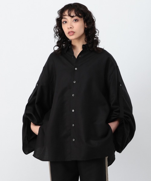 OFAKIND(オフアカインド)の「OFAKIND / ワイドスリーブシャツ(シャツ/ブラウス・レディース・ホワイト/ブラック/カーキ・0/1)」の9枚目の写真