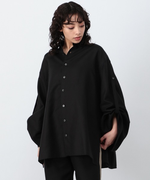 OFAKIND(オフアカインド)の「OFAKIND / ワイドスリーブシャツ(シャツ/ブラウス・レディース・ホワイト/ブラック/カーキ・0/1)」の10枚目の写真