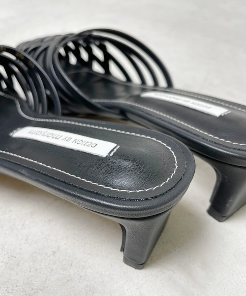 StyleSea（スタイルシー）の「ポインテッドトゥメッシュミュールサンダル（サンダル・レディース・ホワイト/ボルドー/ブラック・39/38/35/36/37/40）」の9枚目の写真