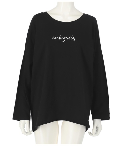 ANAP（アナップ）の「バックスリットロゴロンT（Tシャツ/カットソー・レディース・ブルー/ブラック/グレイッシュベージュ/ホワイト・FREE）」の16枚目の写真