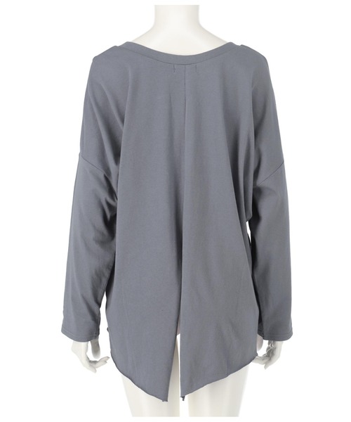 ANAP（アナップ）の「バックスリットロゴロンT（Tシャツ/カットソー・レディース・ブルー/ブラック/グレイッシュベージュ/ホワイト・FREE）」の20枚目の写真