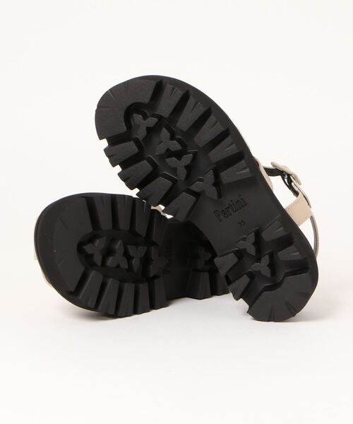 Pertini（ペルティニ）の「PERTINI/31740-D2　CESAR/VACUNO SALINAS/BLACK/厚底グルカサンダル（サンダル・レディース・ベージュ×ブラック・39/37/36/35/38）」の2枚目の写真