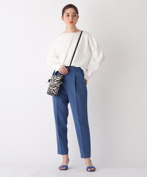 OPAQUE.CLIP(オペークドットクリップ)の「◆シルキースーピマ デザインスリーブカットソー(Tシャツ/カットソー・レディース・ブラック/ホワイト系/ダークオレンジ/サンドベージュ・36/38/42/40)」の18枚目の写真