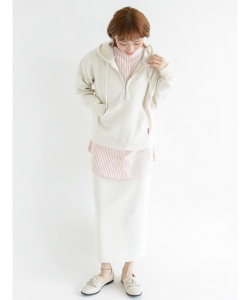 Lugnoncure（ルノンキュール）の「クレイジーパターンストライプシャツ（シャツ/ブラウス・レディース・ネイビー/ピンク/ブルー・ﾌﾘ-）」の9枚目の写真