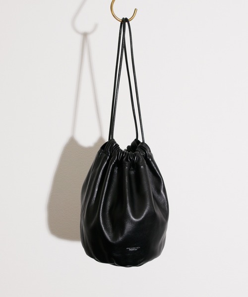 ジェーンスミス LEATHER DRAWSTRING BAG 巾着バッグ レザー ジェーンスミス LEATHER DRAWSTRING BAG 巾着バッグ レザー