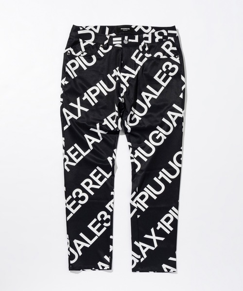 店舗限定特典つき 1piu1uguale3 Relax ウノピゥウノウグァーレトレ スーパーストレッチ総柄ロゴスラックス スラックス 1piu1uguale3 Relax ウノピゥウノウグァーレトレ リラックス のファッション 売れ筋値下げ Terrypaton Com