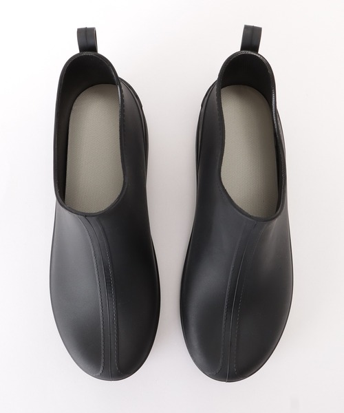 Lace Ladies（レースレディース）の「プルストラップ付きスニーカー風ショートレインブーツ（レインシューズ・レディース・ブラック/アイボリー・23/24/25/22.5/24.5/23.5）」の11枚目の写真