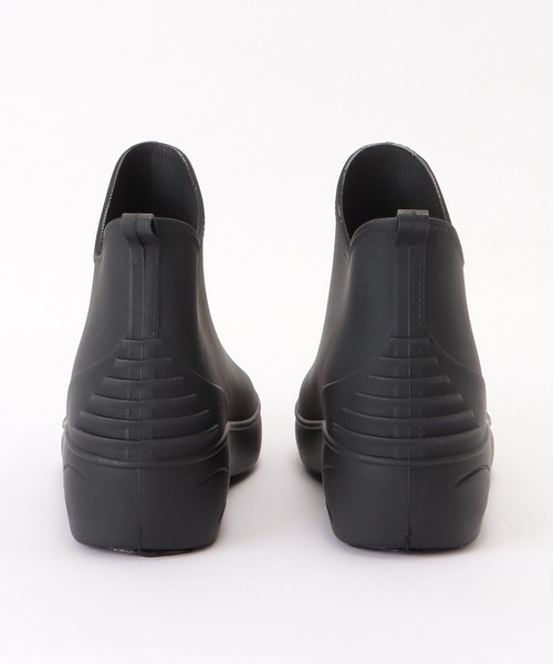 Lace Ladies（レースレディース）の「プルストラップ付きスニーカー風ショートレインブーツ（レインシューズ・レディース・ブラック/アイボリー・23/24/25/22.5/24.5/23.5）」の14枚目の写真