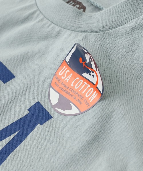 CIAOPANIC TYPY（チャオパニックティピー）の「▽【KIDS】USAノースリヘムラインTee（Tシャツ/カットソー・キッズ・サックスブルー/チャコールグレー/ホワイト/カーキ・XX-LARGE/SMALL/MEDIUM/LARGE/X-LARGE）」の22枚目の写真