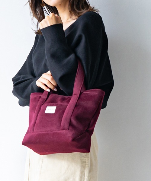 MURUA(ムルーア)の「MURUA (ムルーア) トートバッグ WOOLシリーズ MR-B881(トートバッグ・レディース・ブラック/グレー/グリーン/ワイン・FREE)」の7枚目の写真